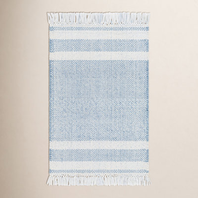 Bretson Hand-Woven Outdoor Striped Rug