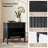 Hoai Transitional 26"W Fluted 1-Drawer Solid End Tables with Built-In Charging Station Set of 2-1861058588
