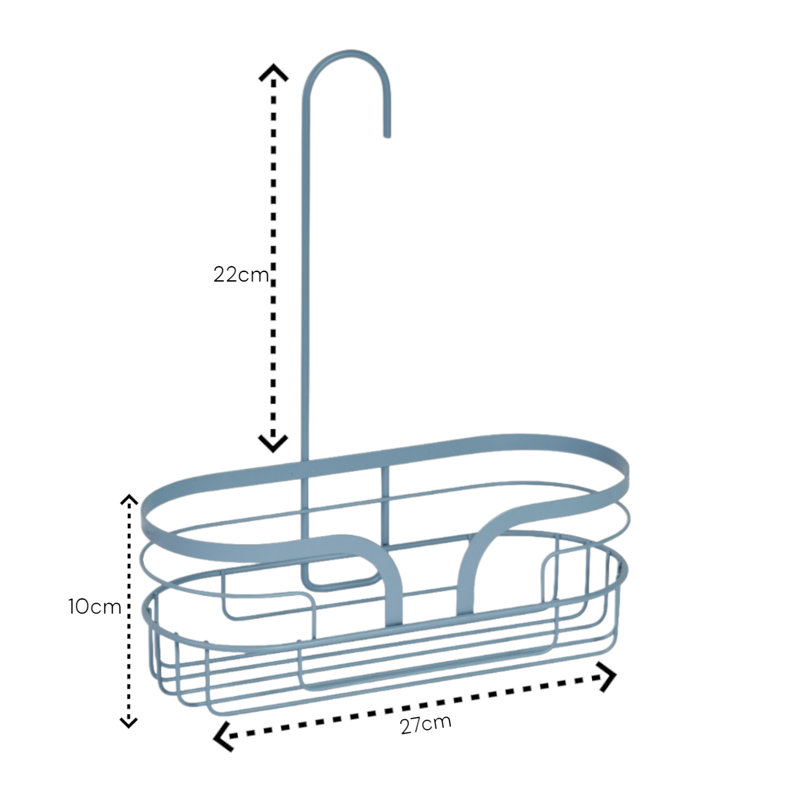 Dante Hook Hanging Mini Caddy, Blue