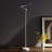 52.5-Inch LED Matte White Curvilinear S-Curve Spiral Tube Angled Floor Lamp