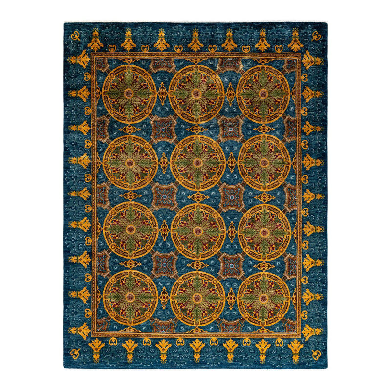 Suzani One-of-a-Kind 8' 2" X 10' 6" Hand Knotted Area Rug