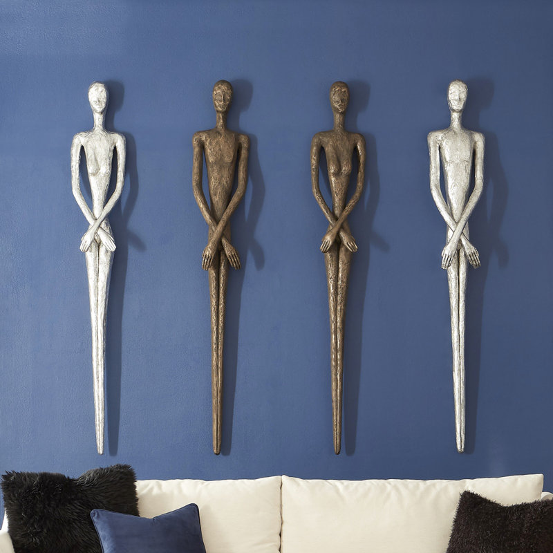 Lloyd Skinny Male Wall Decor, Silver