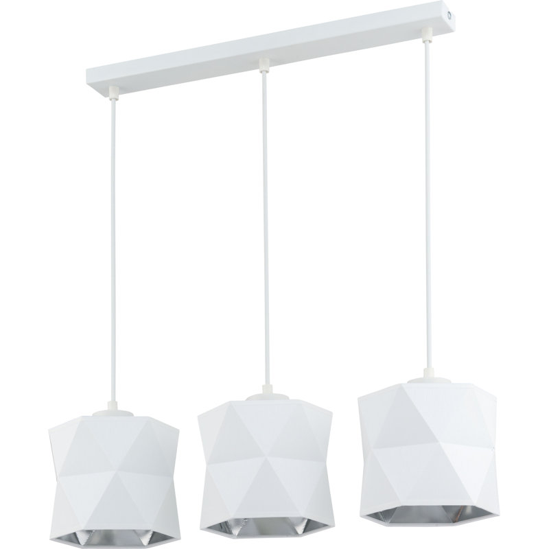 Aveleen 3 - Light Kitchen Island Pendant, White 