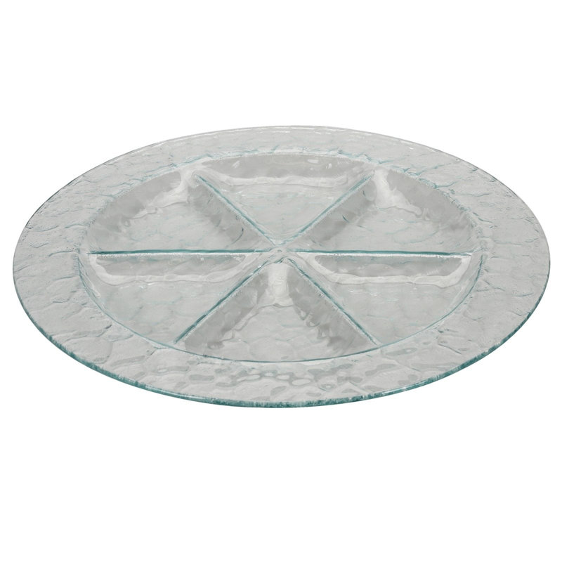 Symple Stuff Glass Divided Serving Dish