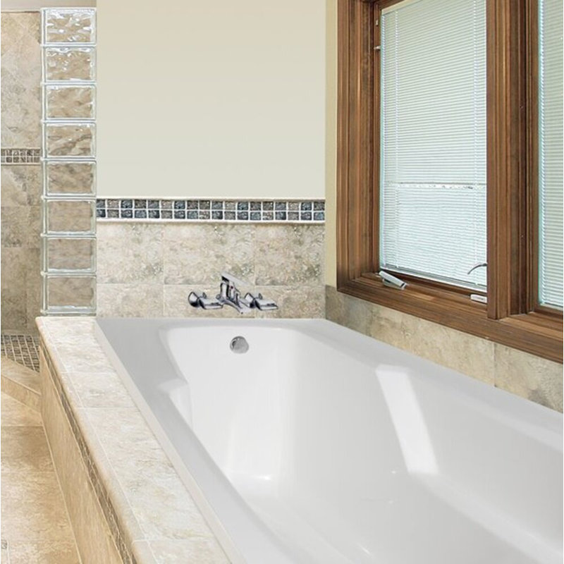 Entre 60'' x 32'' Bathtub, Biscuit, White