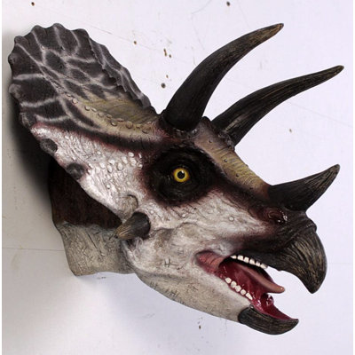 Triceratops Dinosaur Head Medium Statue