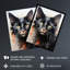 Wall Art Print Portrait of a Black Kitten Drip Paint Oil Painting Cat Lover Artwork Poster