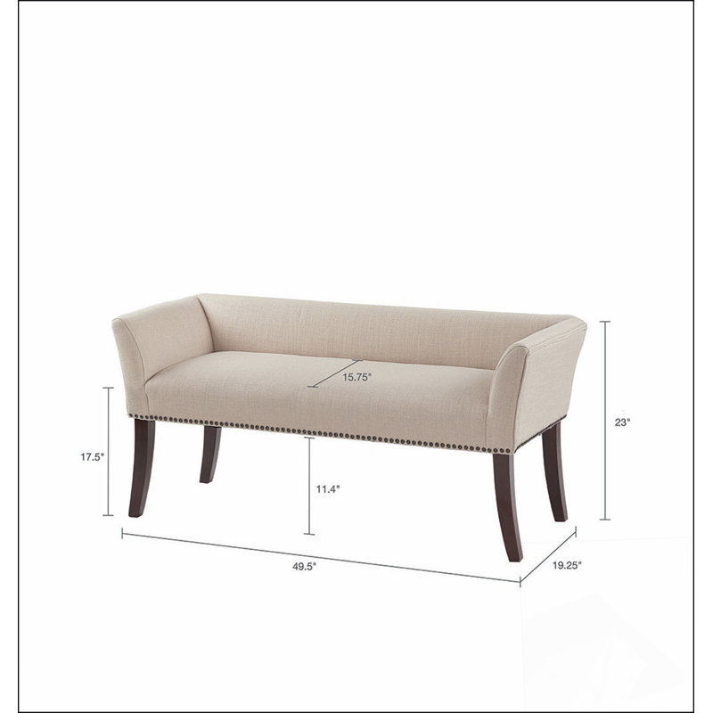 One More Accent Bench A solid basic framework, comfortable, durable and beautiful, Tan