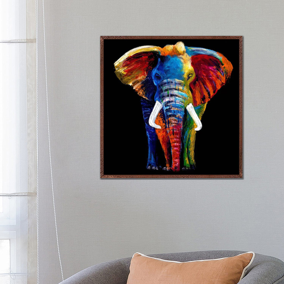 Der große Elefant von Clara Summer - Galerie- Giclée auf Leinwand