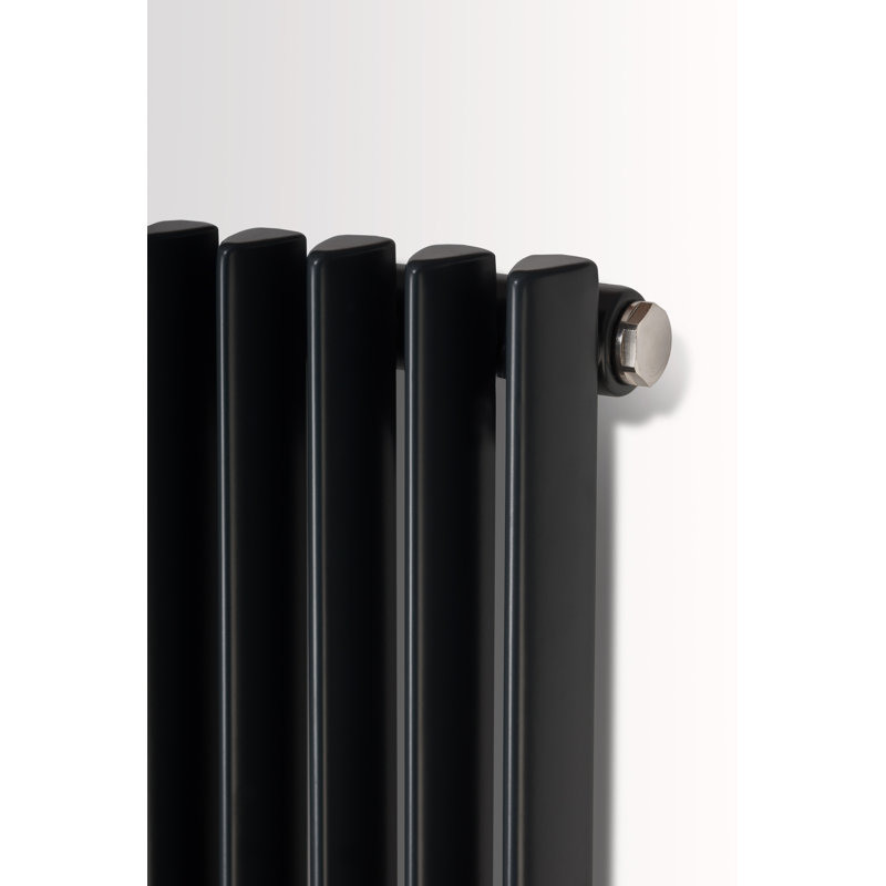 Andromeda Vertical Designer Radiator, Anthracite, 180 cm H x 30 cm W x 8.8 cm D