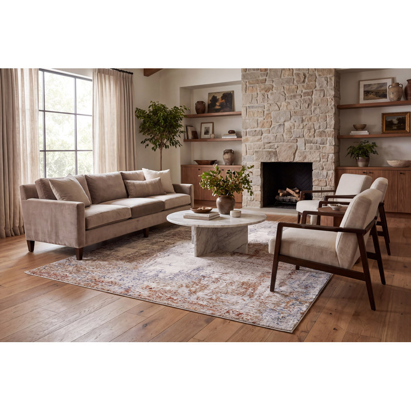 Abstract Indoor Rug, Rectangle 7'10" x 10'