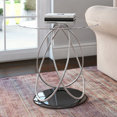Pedestal End Table