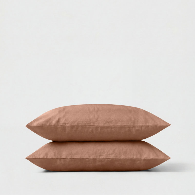 Machine Woven Pillow Case, Pink, King