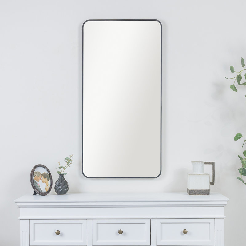 Tajianna Rectangle Mirror, Black