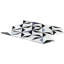 Phantasm 14x18 Triangles Polished Mixed Marble Mosaic Tile-497557775