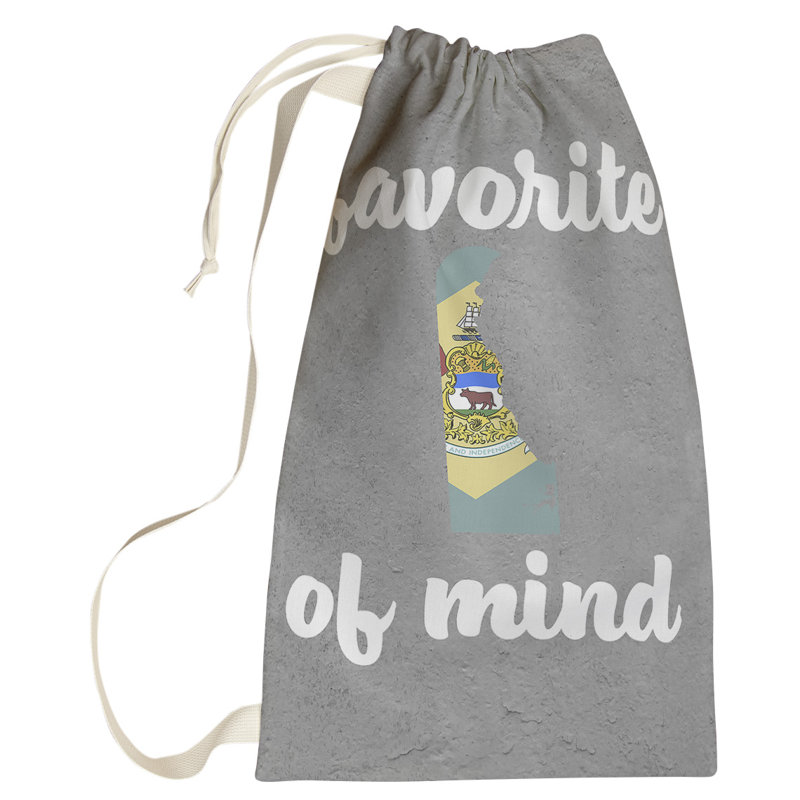 Fabric Laundry Bag with Handles, Large (76.5" H x 29.5" W x 1.5" D), Delaware