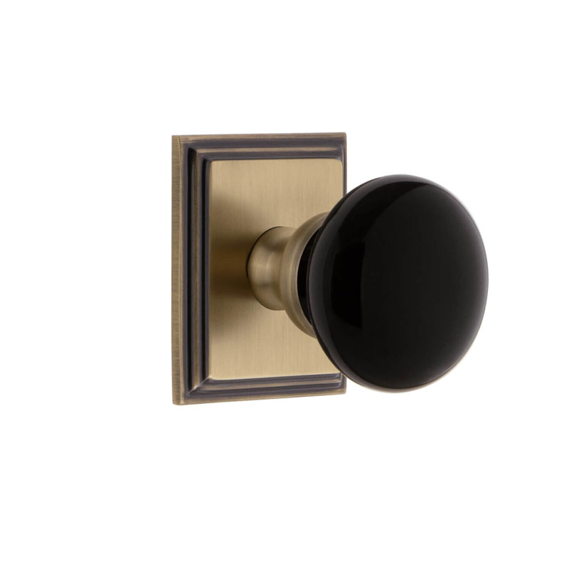Rosette Grandeur Carré avec bouton Coventry, Laiton rétro
