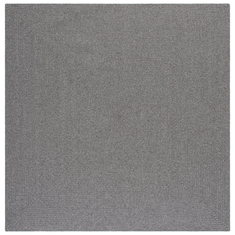 Tapis de couleur unie tressé à la main lavable à la machine, 6'-0" x 6'-0" Square