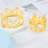 4-piece Mini Gold Crown Cake Toppers