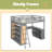 Loft Bed With Ladder, Shelves, And Desk-785712241-785712243