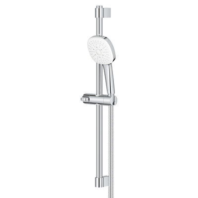 Ensemble de barre de douche carrée Tempesta 110, 24 po, 3 jets