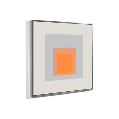 Square Series Gray Print by Yaffa G