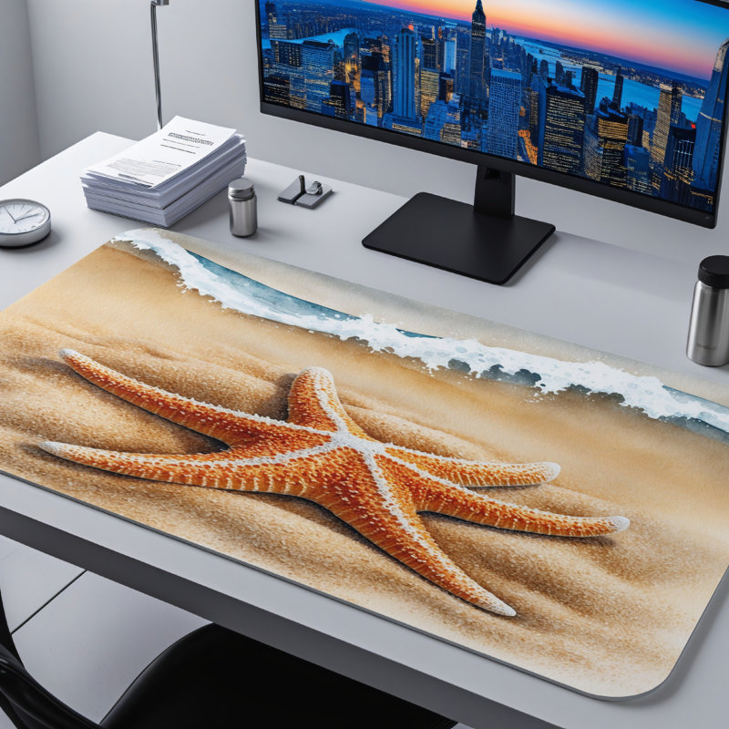 Polyester Desk Pad, 14.4x12.1
