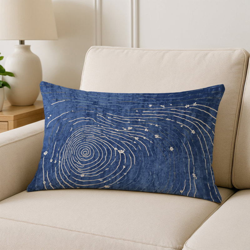 Coussin décoratif intérieur et extérieur Modern, Gris abstrait 203, Rectangle H 14 po x l 20 po