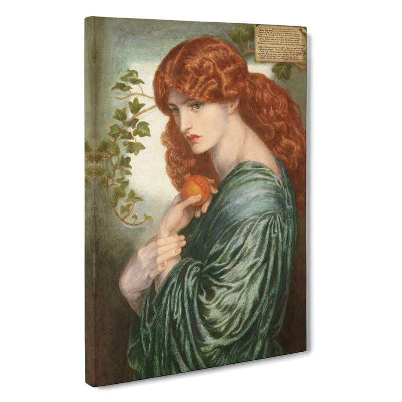 Proserpine by Dante Gabriel Rossetti - Wrapped Canvas, 60cm H x 40cm W x 3cm D
