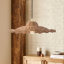 Luminaire suspendu en forme de dôme en rotin pour îlot de cuisine 1 lumière
