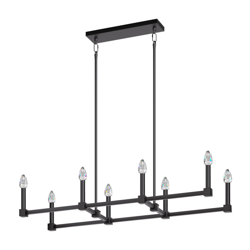 Black Square Candle Chandelier
