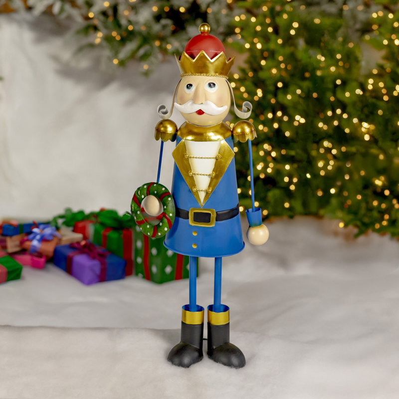 Ensemble de 3 figurines de casse-noisette en métal assorties "Le secret du père Noël"