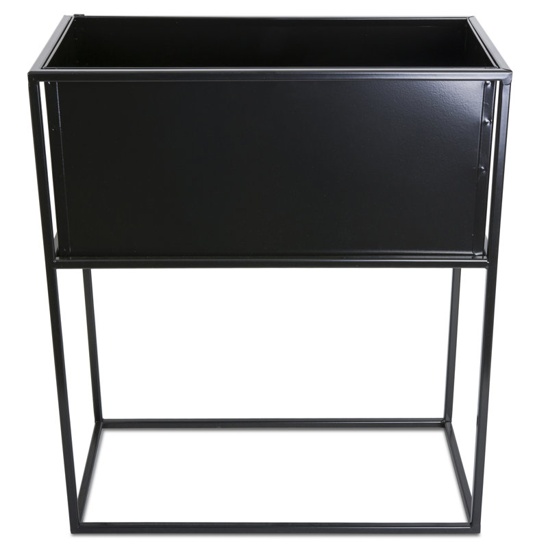 Woulk Metal Plant Stand, Black, 50cm H x 44cm W x 24cm D