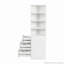 Armoire de rangement 70,87 "H, tablette à 4 niveaux, 3 tiroirs latéraux-117359718
