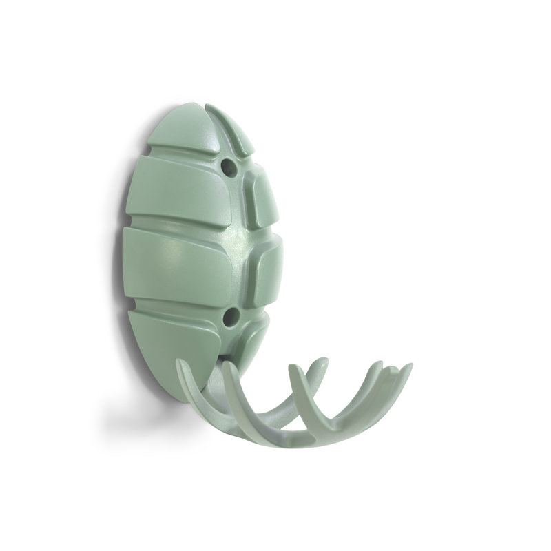 Bug Plastic Wall Wall Hook, Dusty Green
