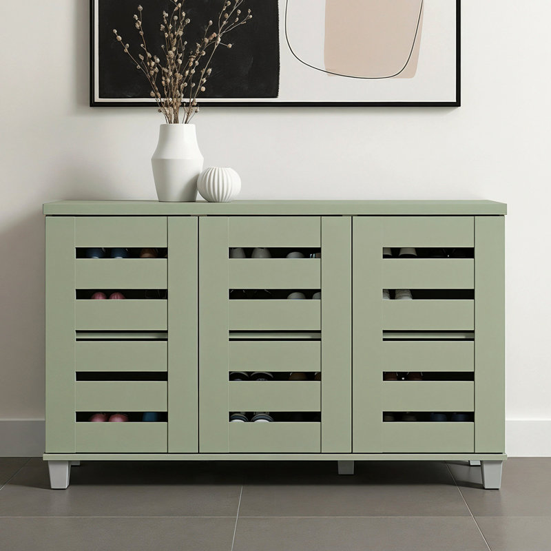 Armoire de rangement pour chaussures 16 paires Millan, Blanc Sonoma