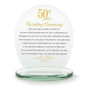 Plaque décorative 50th Anniversary