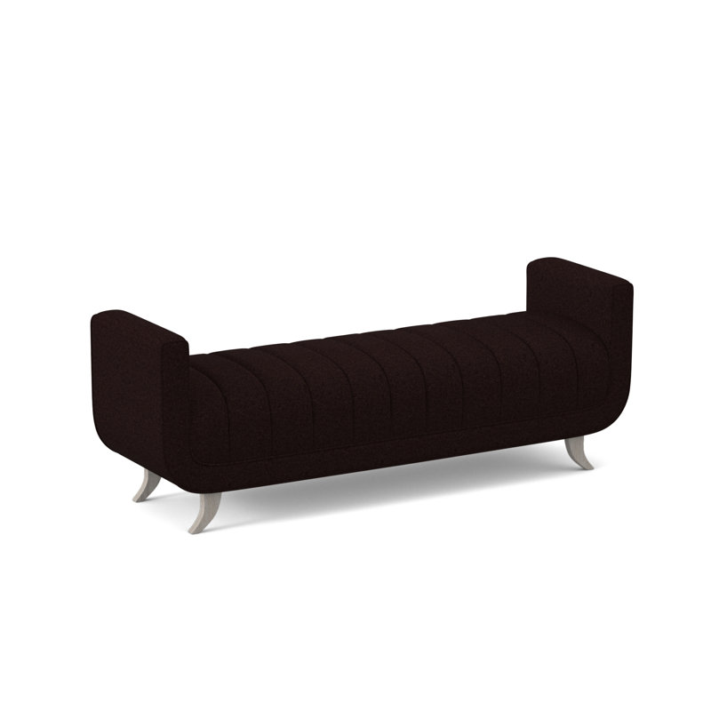 Salon Upholstered Bench, Venice Navy, Bisque