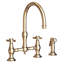 Fairfield Kitchen Bridge Faucet with Side Spray-1260315156