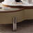 Cloud Coffee Table for Living Room , Modern Lift-top Coffee table with sintered stone tabletop and Four Metal Legs