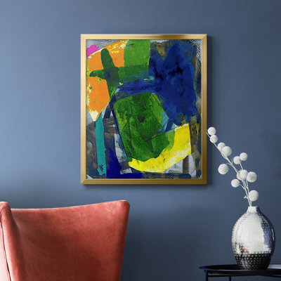 Toile encadrée de qualité supérieure Brights Strokes I - prête à être accrochée