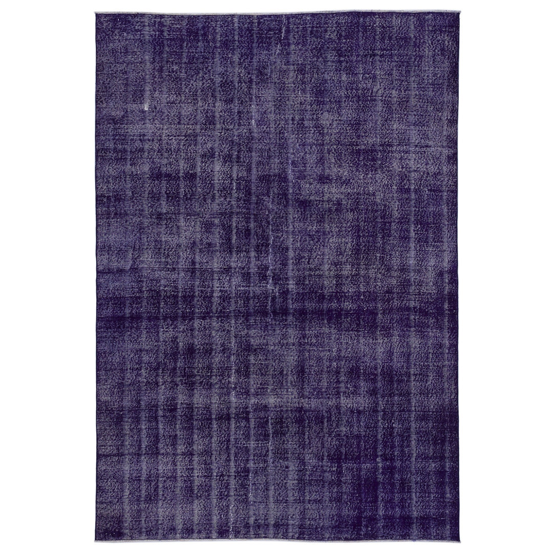 Atina Purple Vintage Wool Handmade Area Rug