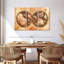 «Rustic Hemispheres Map» sur toile-617475179