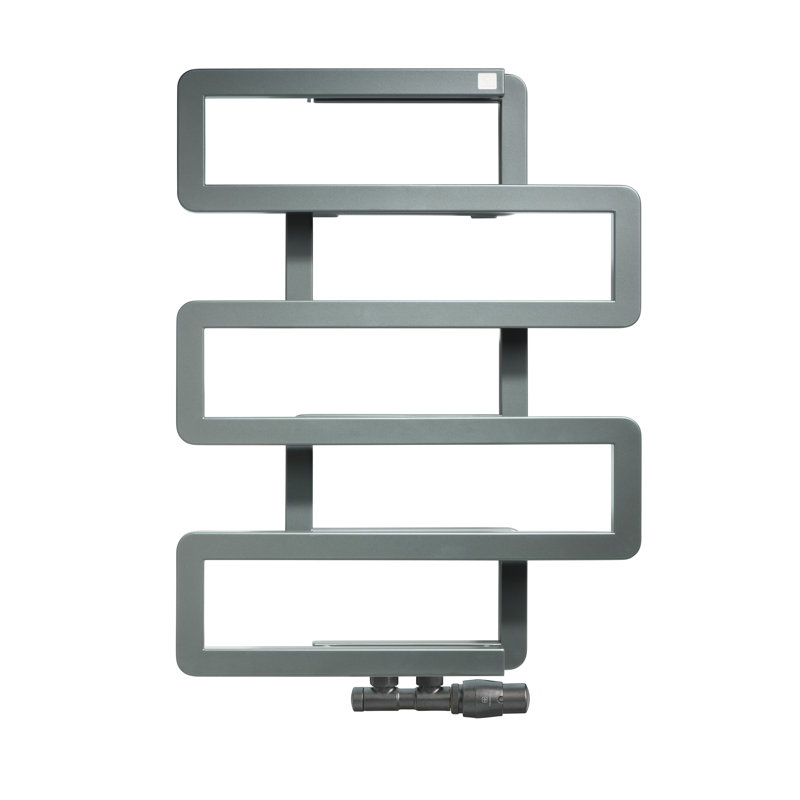 Heated Towel Rail, BOOKIE 655/500, Grey