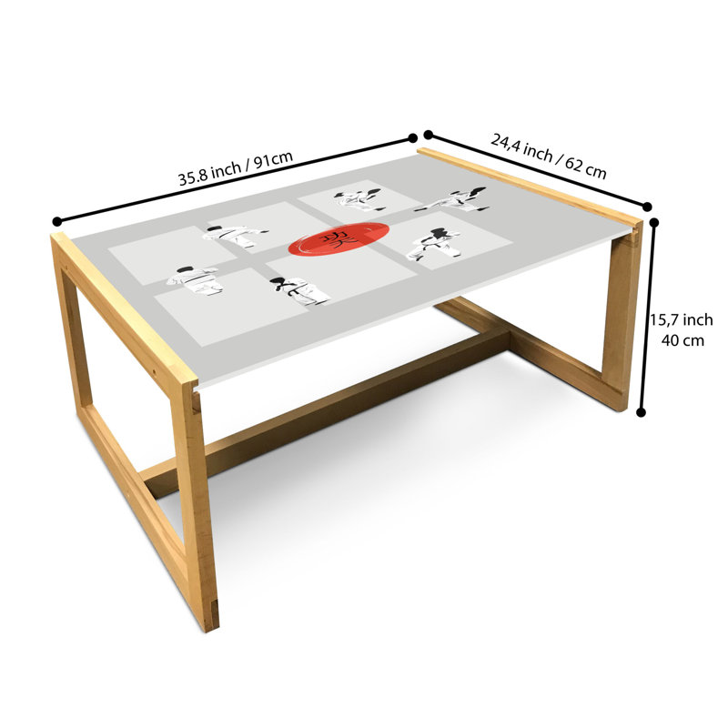 Irasemis Sled Coffee Table, 90cm H x 62cm W x 40cm D