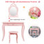 Demott Kids Vanity Table with Mirror