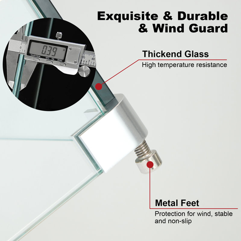 HOMREST Fire Pit Flame Guard (Glass) - Wayfair Canada