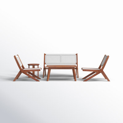 Kismet 4-Person Acacia Patio Seating Group
