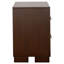 Table de chevet 2 tiroirs Polk Cappuccino