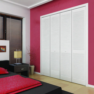 Bi-fold Traditional Louver-Louver Unfinished 80 x 28